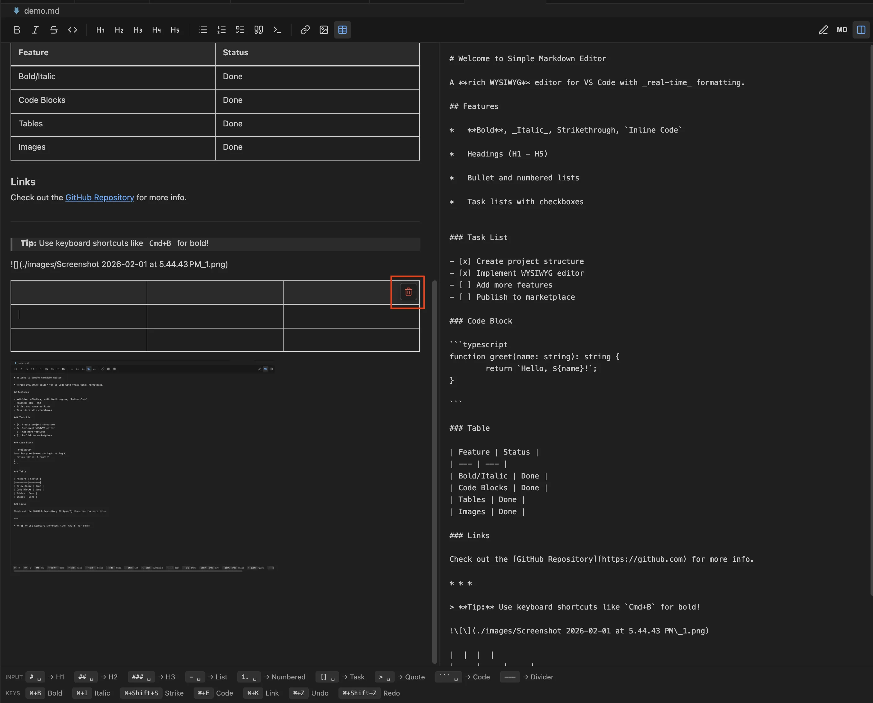 Simple Markdown Editor 4